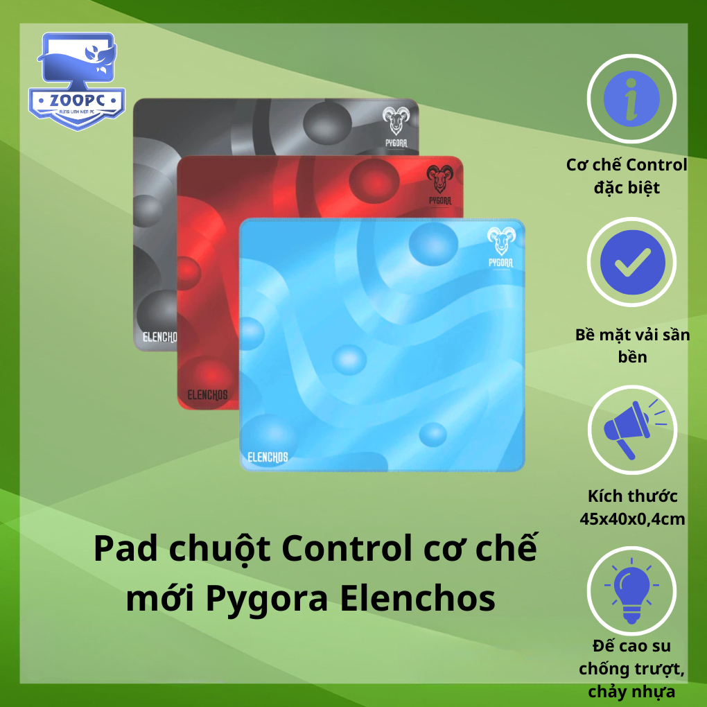 Pad chuột Gaming Pygora Elenchos Control | ZOOPC STORE