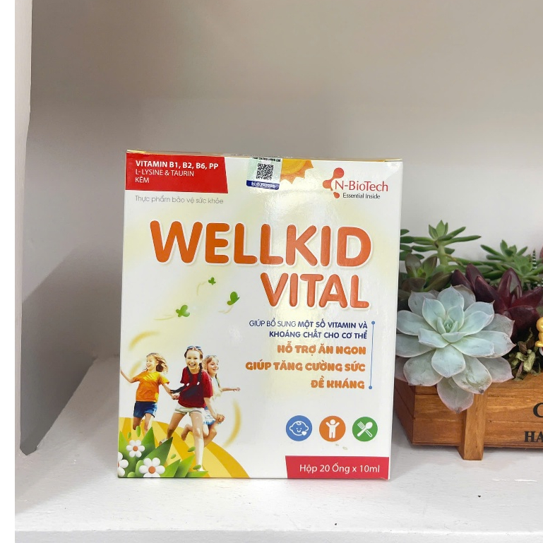 N-Biotech Wellkid Vital Bổ Sung 13 Loại Vitamin Và Khoáng Chất Cho Bé Giúp Ăn Ngủ Ngon & Tăng Đề Khá