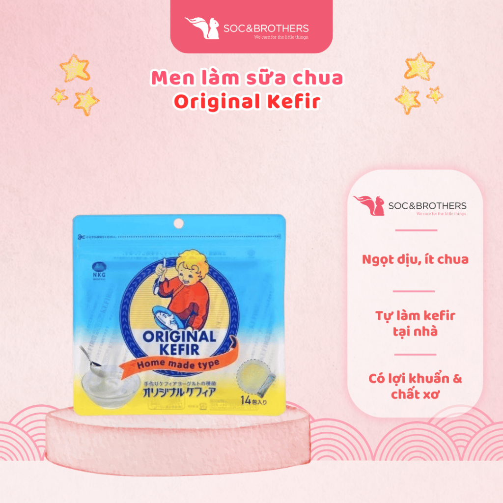 ORIGINAL KEFIR - MEN KEFIR làm sữa chua (Nguyên liệu thực phẩm chế biến Kefir) - socandbrothers