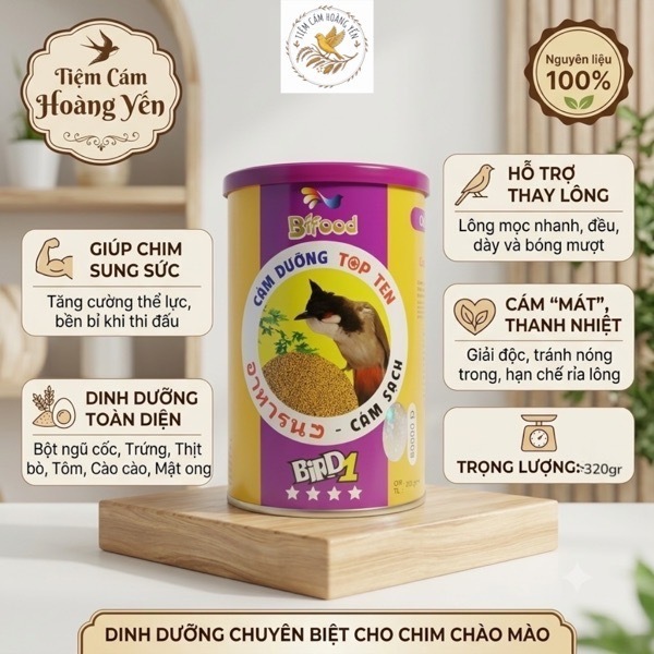 Cám Chào Mào Bifood - Số 1 - Số 2 - Cám Mát Thay Lông