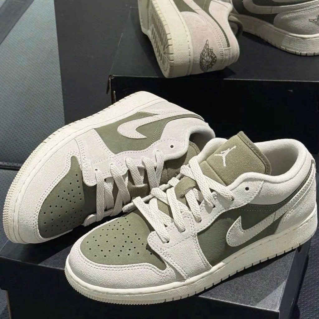 [ CHÍNH HÃNG ] GIÀY JD1 LOW SE " MEDIUM OLIVE SAIL " NEW FULL BOX