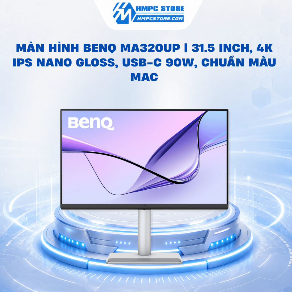 Màn hình BenQ MA270U | 27 Inch, 4K IPS Nano Matte, USB-C 90W, chuẩn màu Mac, bảo hành 3 năm