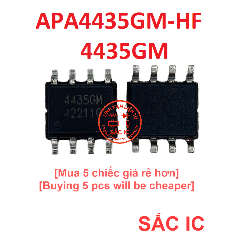 [A63] APA4435GM-HF 4435A 4435 ic nguồn trên bo mạch - Mới nguyên bản - Original NEW