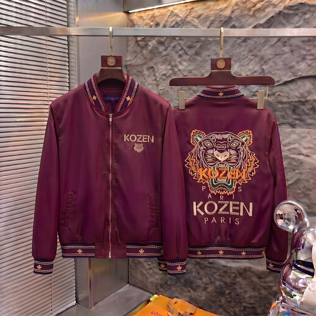 Áo Kenzo Hổ đỏ Nam  Mẫu Mới Cập Bến Logo Thêu Cực Tỉ Mỉ, Áo Khoác Gió Bomber Đỏ Đô Hot Trend 2026