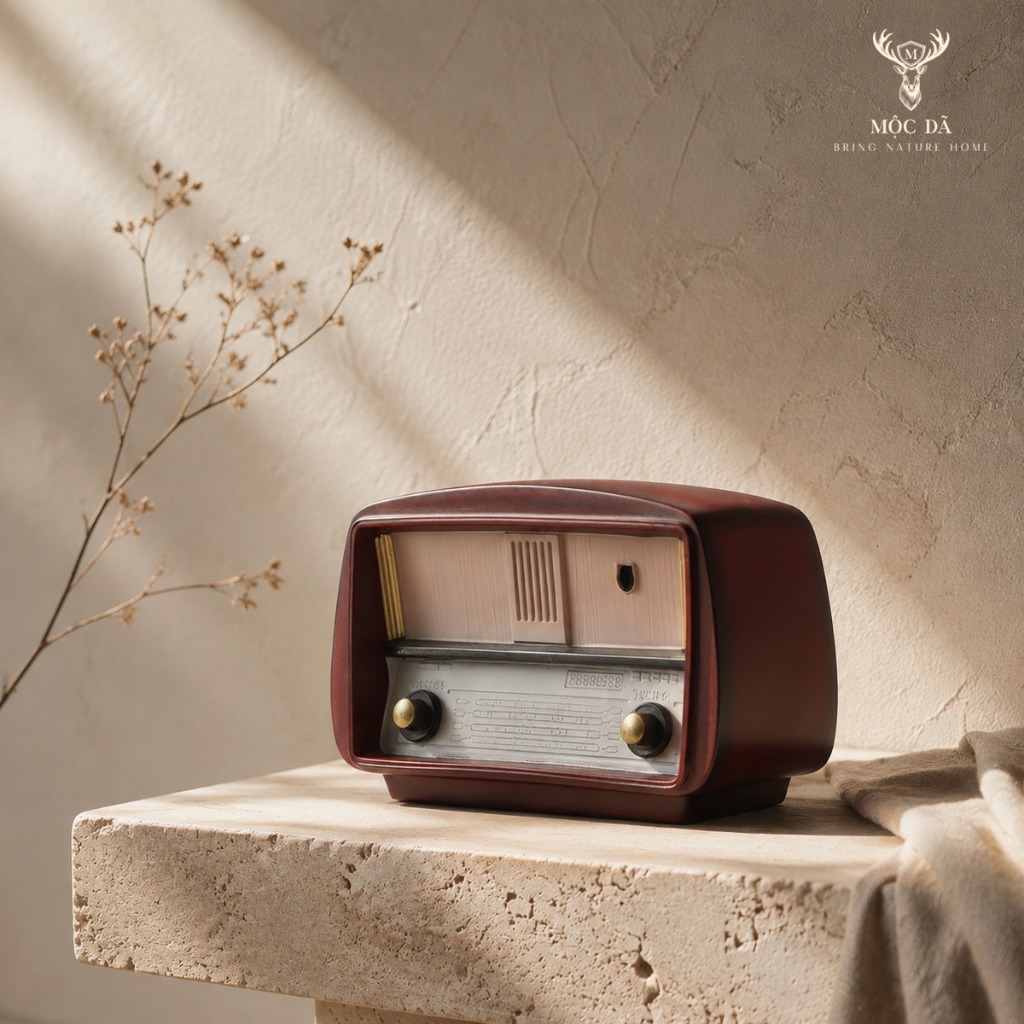 TƯỢNG RADIO RETRO DECOR – MỘT CHÚT HOÀI NIỆM CHO GÓC NHÀ