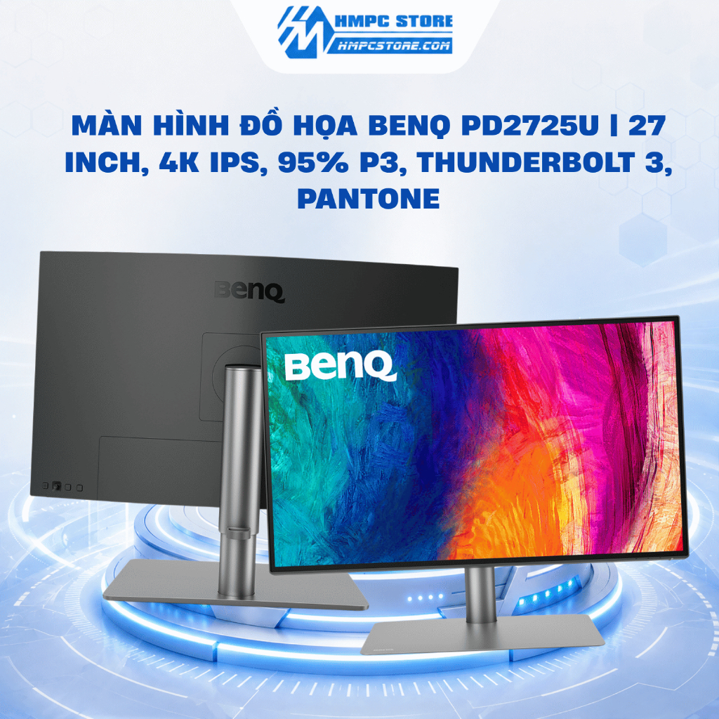 Màn hình đồ họa BenQ PD2725U | 27 Inch, 4K IPS, 95% P3, Thunderbolt 3, Pantone, bảo hành 3 năm