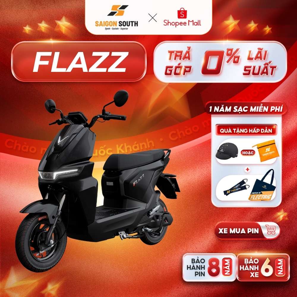 [NHẬN HCM] Xe Máy Điện VinFast Flazz - 50cc  - Góp 0%