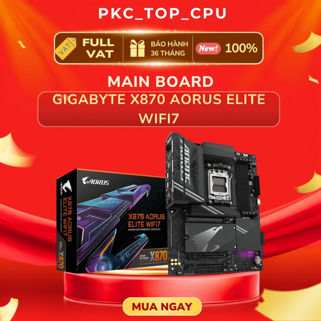 ( Full VAT ) Bo mạch chủ - Mainboard Gigabyte X870 AORUS ELITE WIFI7