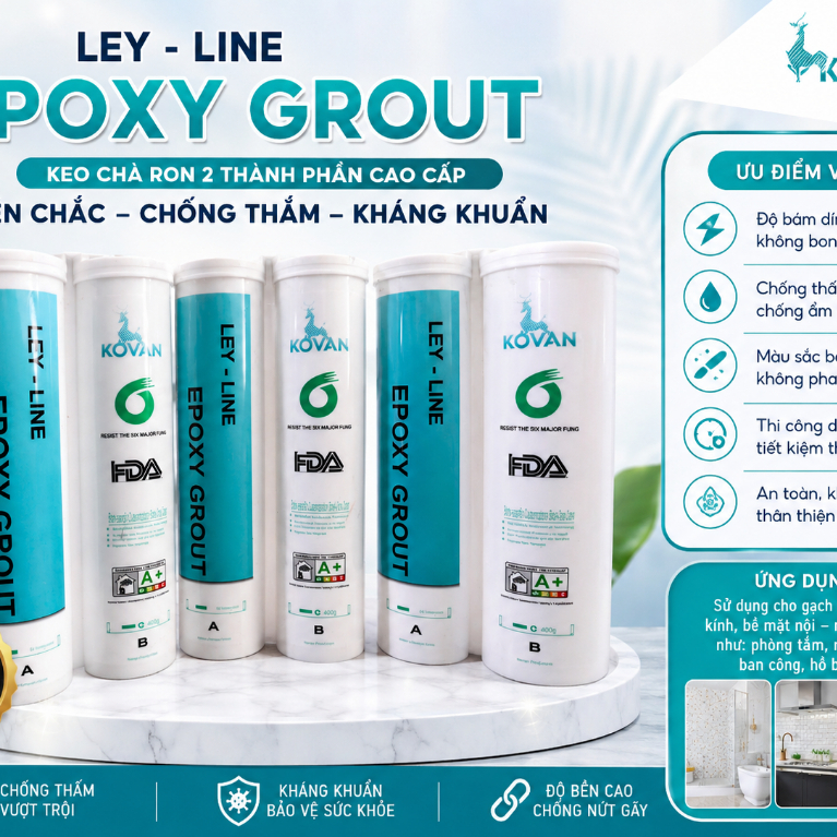 KEO CHÍT MẠCH, KEO CHÀ RON EPOXY KOVAN CHÍNH HÃNG