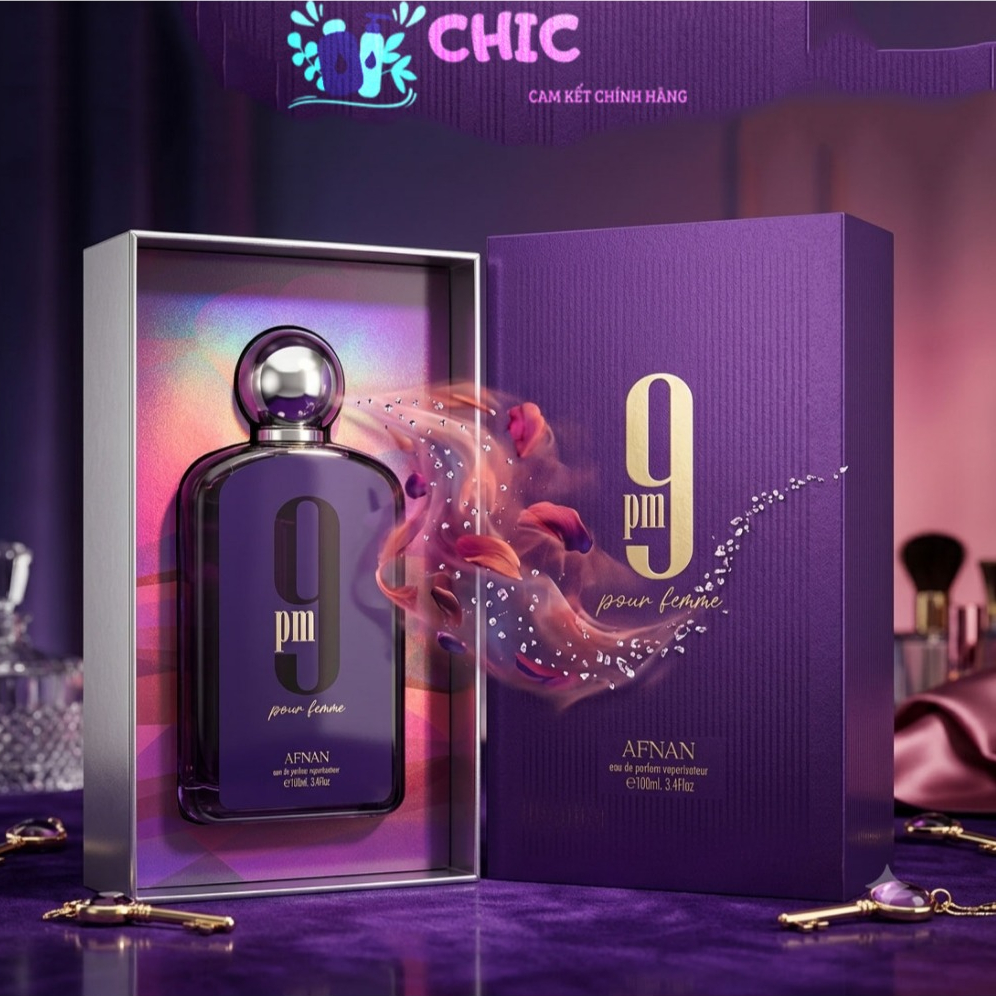 Nước hoa nữ AFNAN 9pm tím pour femme edp 100ml