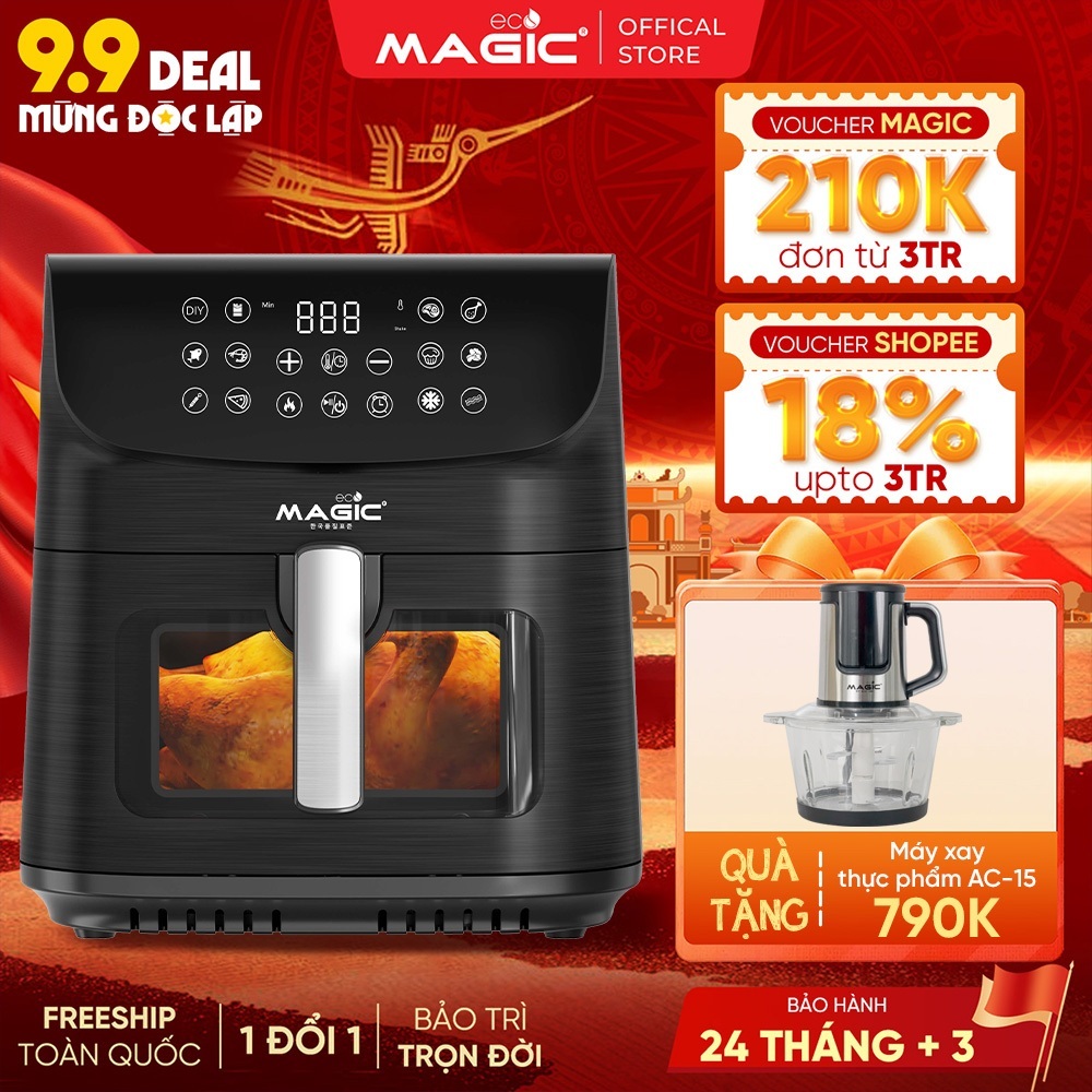 Nồi Chiên Không Dầu Magic AC-124 6L - Tiện Lợi, Khỏe Mạnh