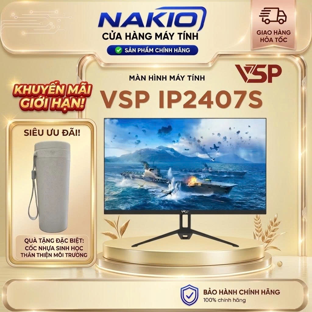 Màn Hình Máy Tính VSP IP2407SG/ IP2407S (23.8"-IPS-FHD-120Hz) - phù hợp gaming, giải trí, văn phòng