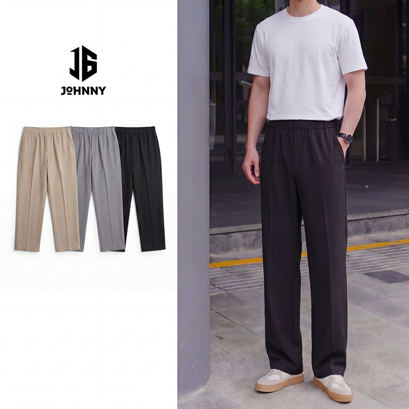 Quần Tây Nam Lưng Chun J16 Cao Cấp, Vải Premium Suiting Fabric, Quần Âu Form Regular - J16