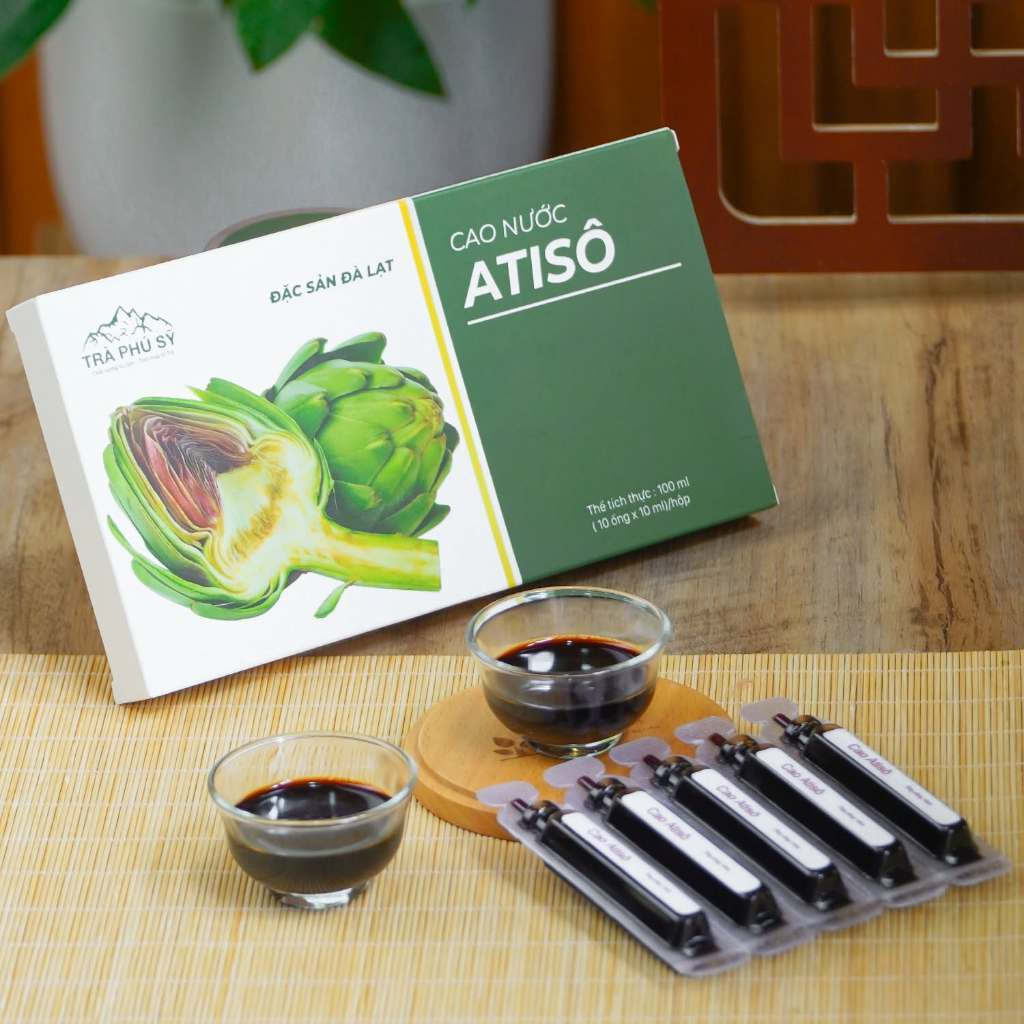 Cao Nước Atiso Trà Phú Sỹ 10 Ống | Nguyên Chất Không Đường | Atiso Đà Lạt