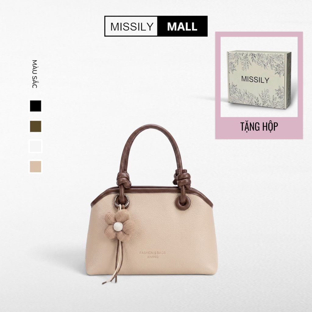 [Tặng hộp] Túi xách nữ, túi đeo chéo, túi xách tay MISSILY size 22cm (ms276)