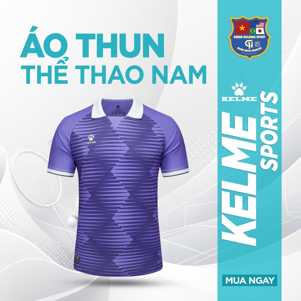 KELME ÁO THUN THỂ THAO NAM 8451ZB1249 – ÁO THUN TẬP LUYỆN BÓNG ĐÁ
