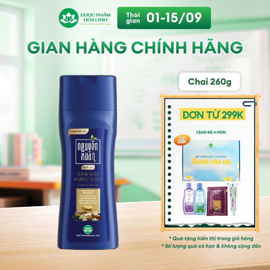 Dầu gội dược liệu Nguyên Xuân sạch gàu 250ml - Dành cho tóc gàu ngứa