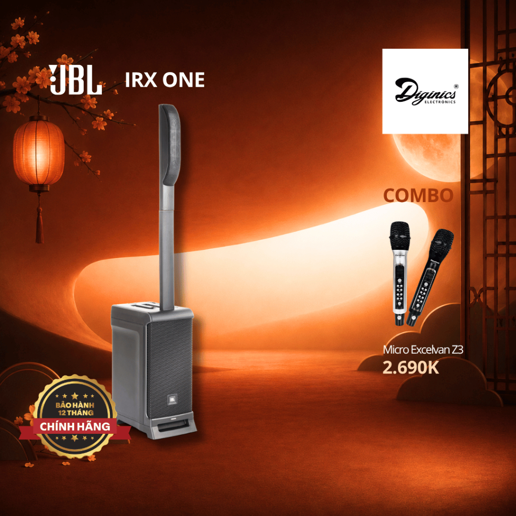 Loa cột JBL IRX ONE - Chính Hãng PGI, Bảo Hành 12 Tháng, Công suất 1.300W, hát KARAOKE