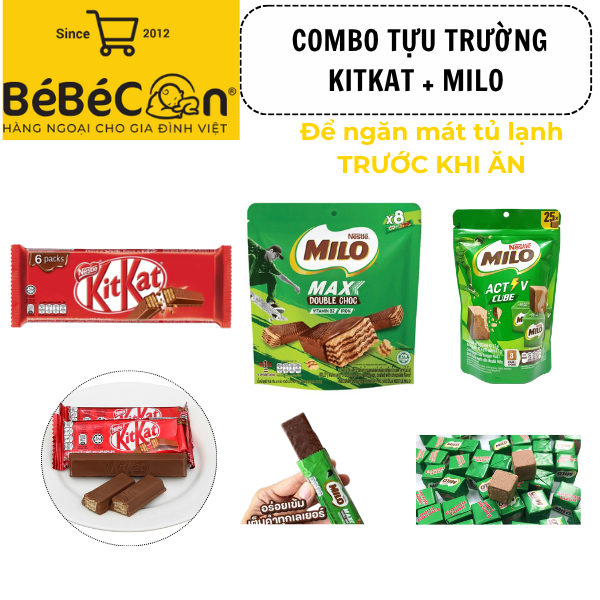 Combo Kitkat - Milo Wafer - Milo Cube tự chọn
