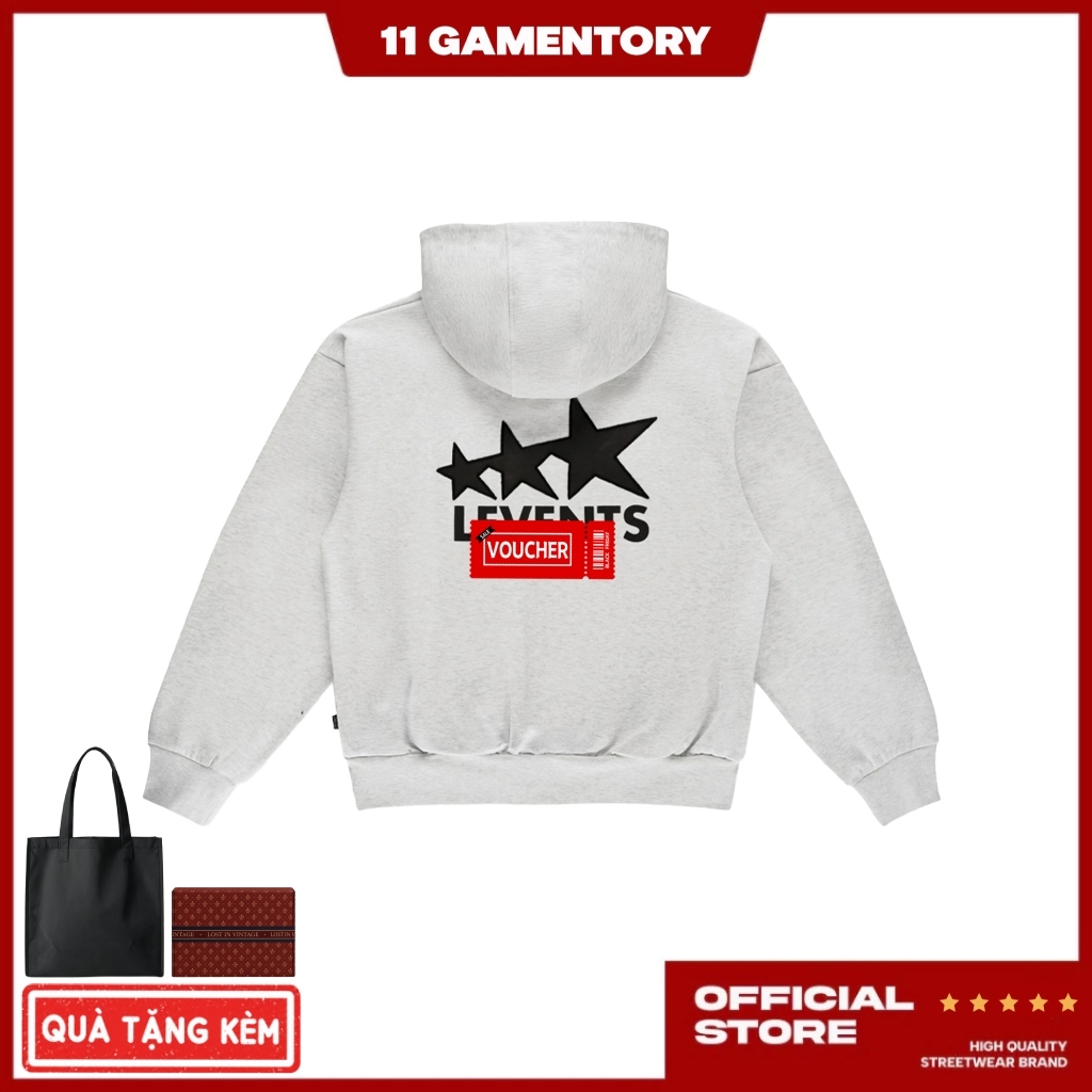 Áo Hoodie Zip Livents Signature Logo Form Semi-Oversized Local Brand Unisex