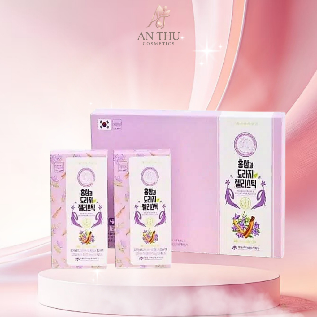 Thạch hồng sâm Hoa chuông Stick Daedong (20g x 30 stick) Korean Red Ginseng & Balloon Flower Jelly S