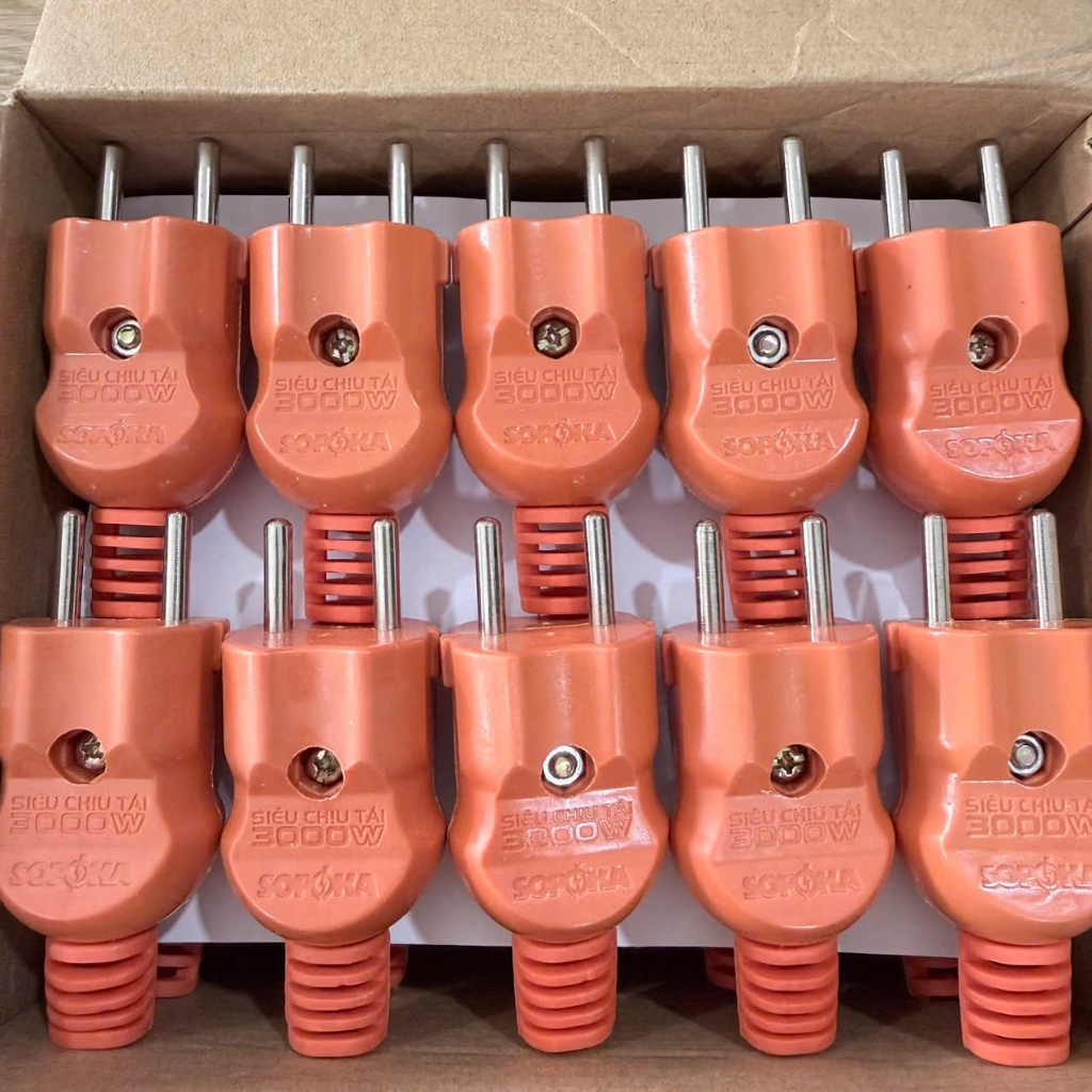 PHÍCH CẮM SIÊU CHỊU TẢI 3000W SOPOKA P3000W & P3000W2+ [CHỊU NHIỆT]
