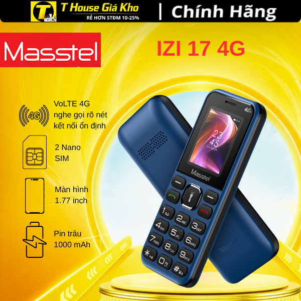 Điện Thoại Masstel Izi 17 4G - Hàng Chính Hãng Nguyên Seal