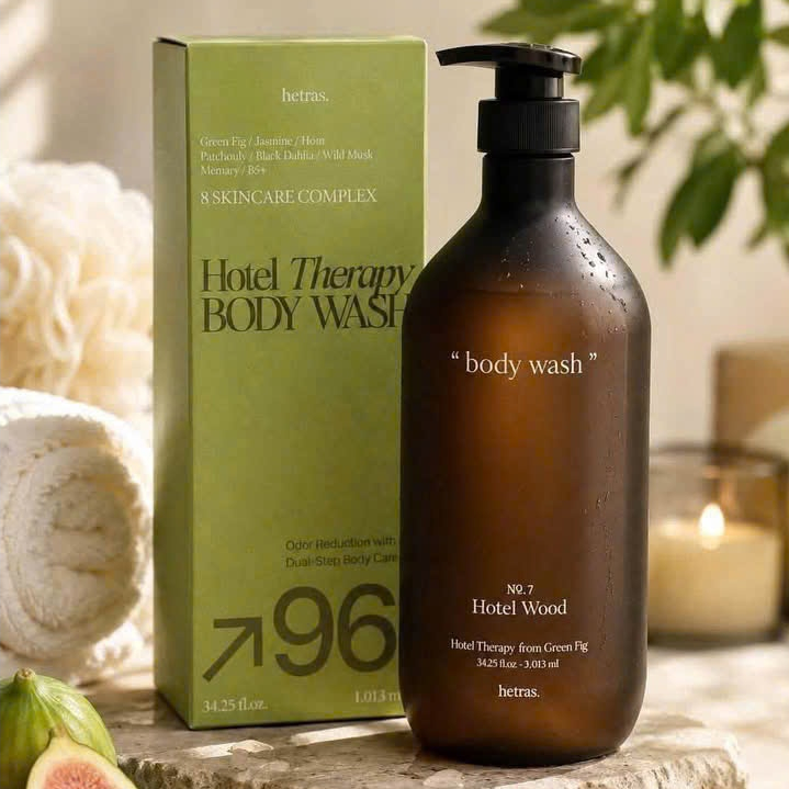 Sữa tắm hetras body wash NO07 mùi ( Hotel wood) - Chai 1013ml