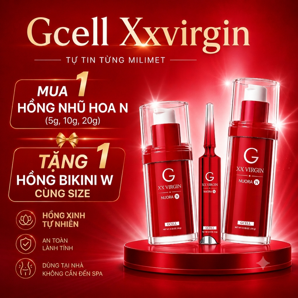 GCELL XXVIRGIN KEM LÀM HỒNG NHŨ HOA VÀ BIKINI CHÍNH HÃNG