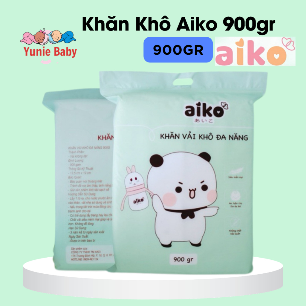 Khăn khô đa năng cho bé Aiko, Myxen 900gr