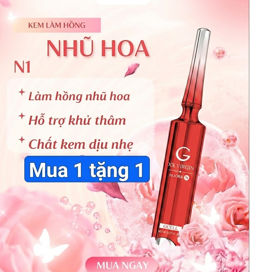 KEM LÀM HỒNG NHŨ HOA GCELL XXVIRGIN 5g CHÍNH HÃNG, MẪU MỚI