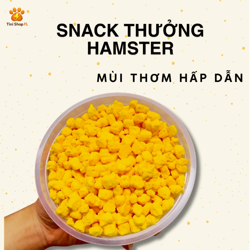 TINI SHOP FL LÒNG ĐỎ TRỨNG GÀ SẤY CHO HAMSTER | SNACK HAMSTER | ĐỒ ĂN VẶT HAMSTER | THỨC ĂN BỔ SUNG