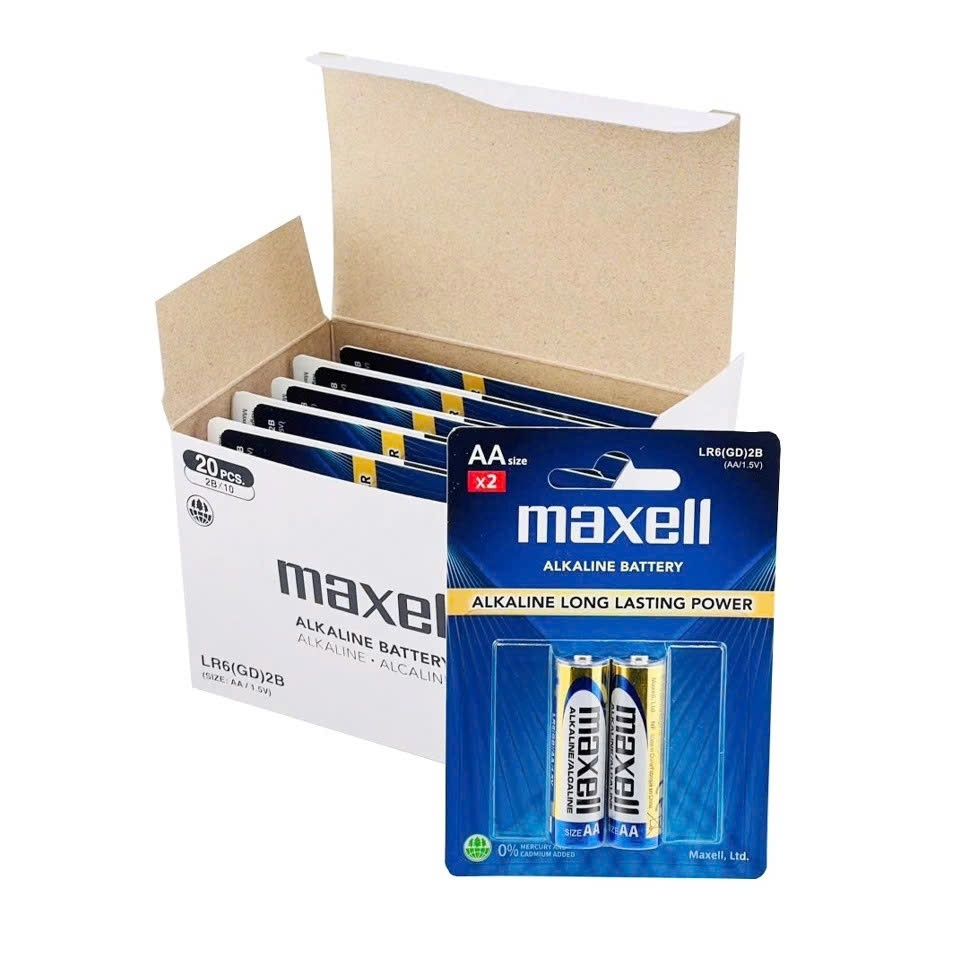 Pin Maxell alkaline Vỉ 2 Viên