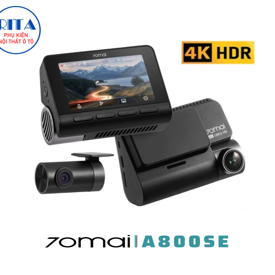 Camera hành trình 70Mai A800SE 4K HDR - Bản Quốc Tế - Hàng Chính Hãng 70Mai Vietnam - Bảo Hành 1 Năm