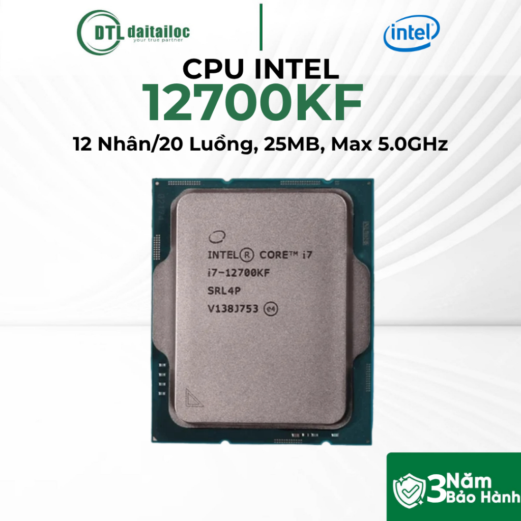 (FULL VAT) CPU INTEL TRAY FULL i7 12700KF (NO FAN) | Bảo Hành 36 Tháng
