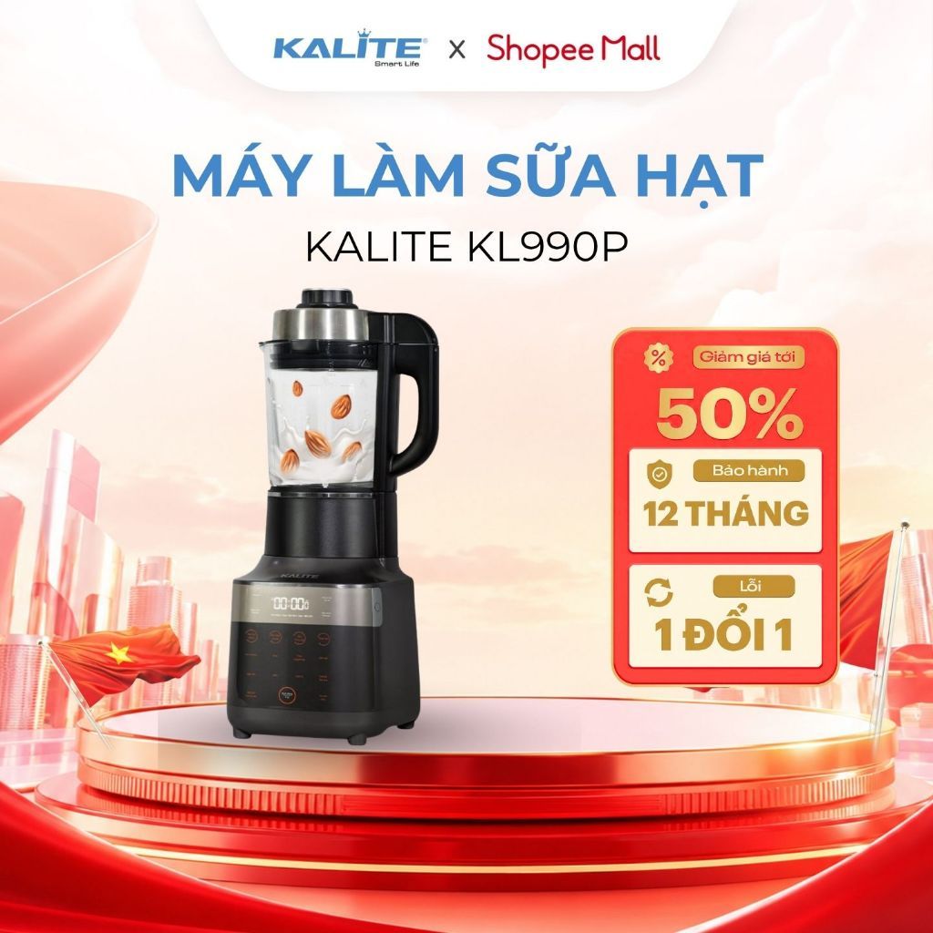 Máy Làm Sữa Hạt KALITE KL950/KL990P 2700W - 14 Chế Độ Chuyên Sâu - Cảm Biến Chống Trào Tuyệt Đối