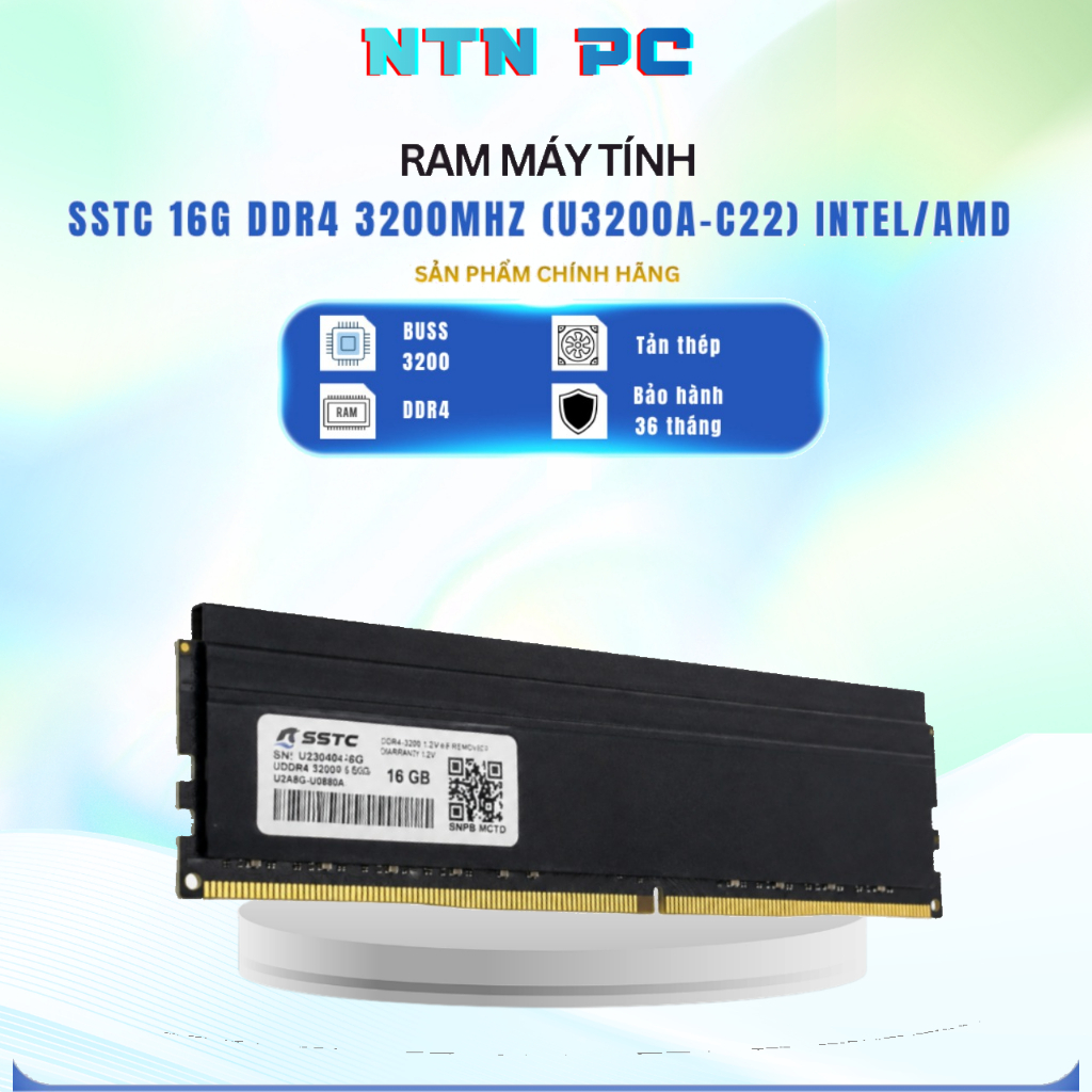 Ram SSTC 16GG Buzz 3200 (U3200A-C22-16G) Intel/AMD
