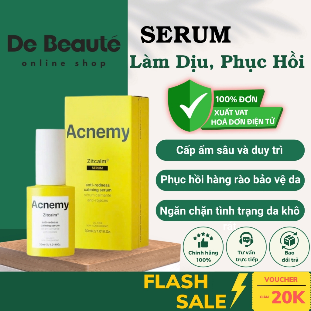 [HÀNG CÔNG TY] Serum Beta Glucan Làm Dịu Và Phục Hồi  Cho Da Dầu Mụn Acnemy Zitcalm Serum