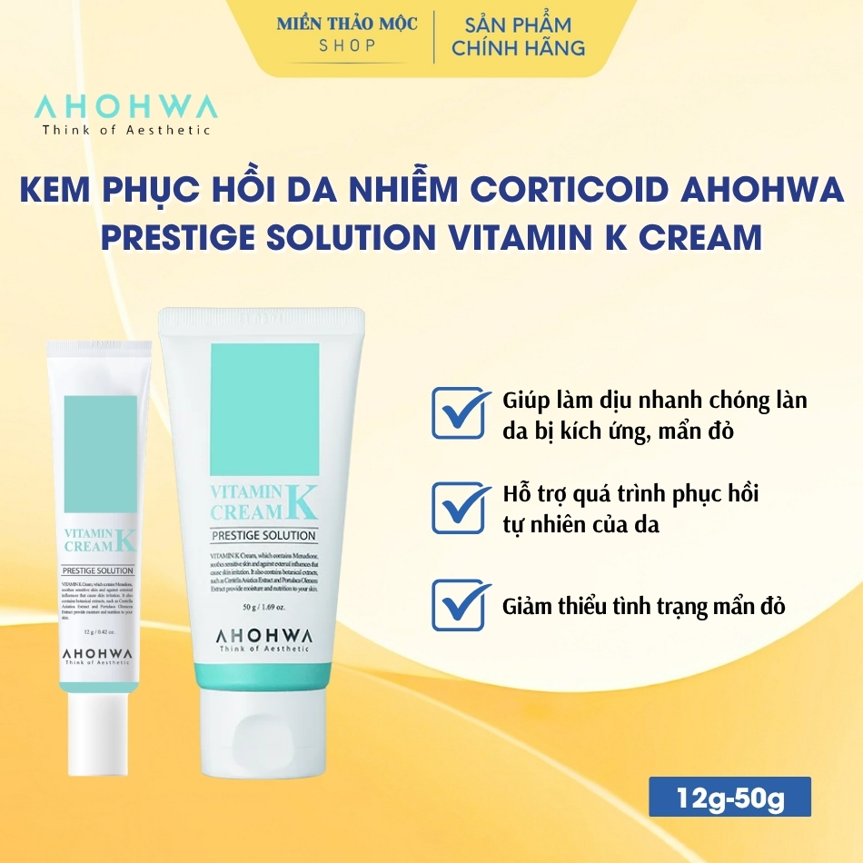 Kem phục hồi da Ahohwa Prestige Solution Vitamin K Cream