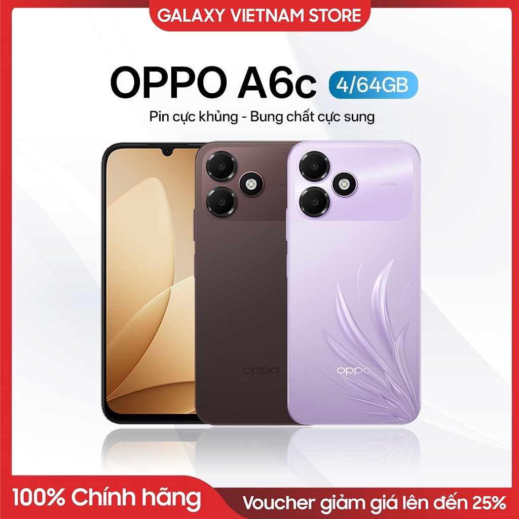 Điện thoại Oppo A6c 4/64GB siêu pin 7000mah - Hàng chính hãng