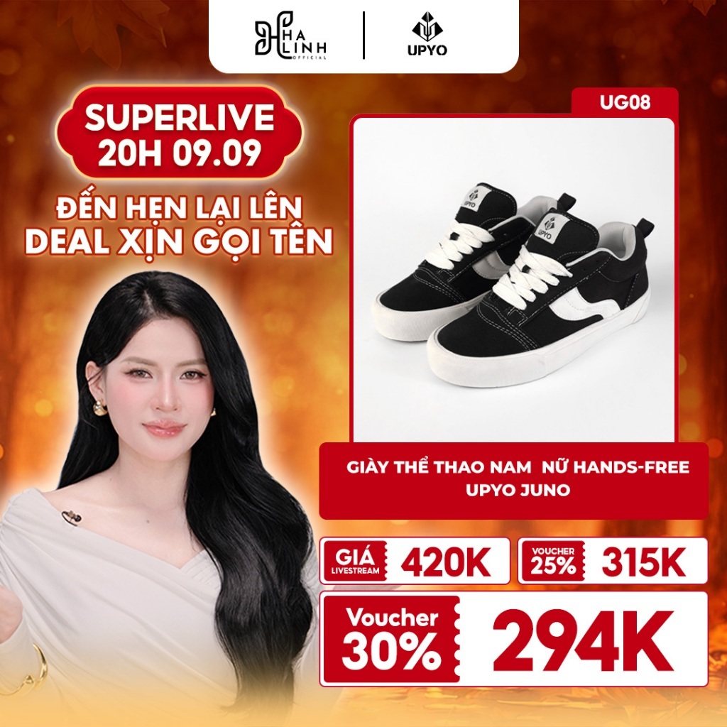 [Võ Hà Linh x UPYO] Giày Nam Nữ JUNO, Sneaker công năng, Giày thể thao chống trơn, tăng chiều cao-BH