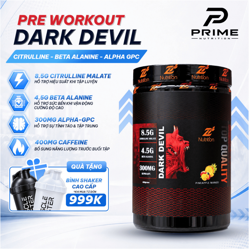 Thực Phẩm Bổ Sung Siêu Tăng Sức Mạnh ZNutrition DARK DEVIL 30 Lần Dùng