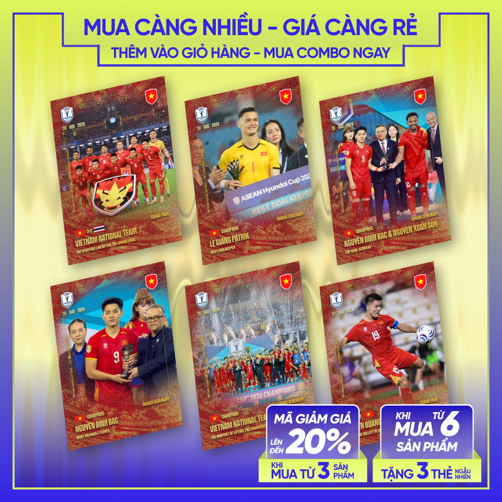 2026 ĐỘI TUYỂN VIỆT NAM | KHOẢNH KHẮC VÔ ĐỊCH ASEAN CUP | Thẻ cầu thủ bóng đá SKYLLECTA | Hoàng Đức 