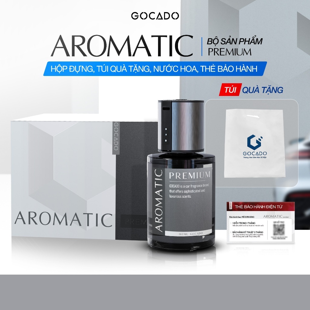 Nước Hoa Ô Tô  AROMATIC PREMIUM Công nghệ phun sương điện tử, lưu hương bền lâu 160ML