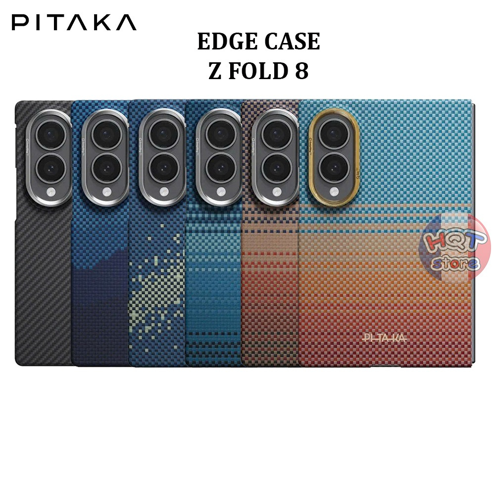 Ốp lưng sợi carbon PITAKA Edge Case cho Z Fold 8 (Back Case) siêu mỏng nhẹ