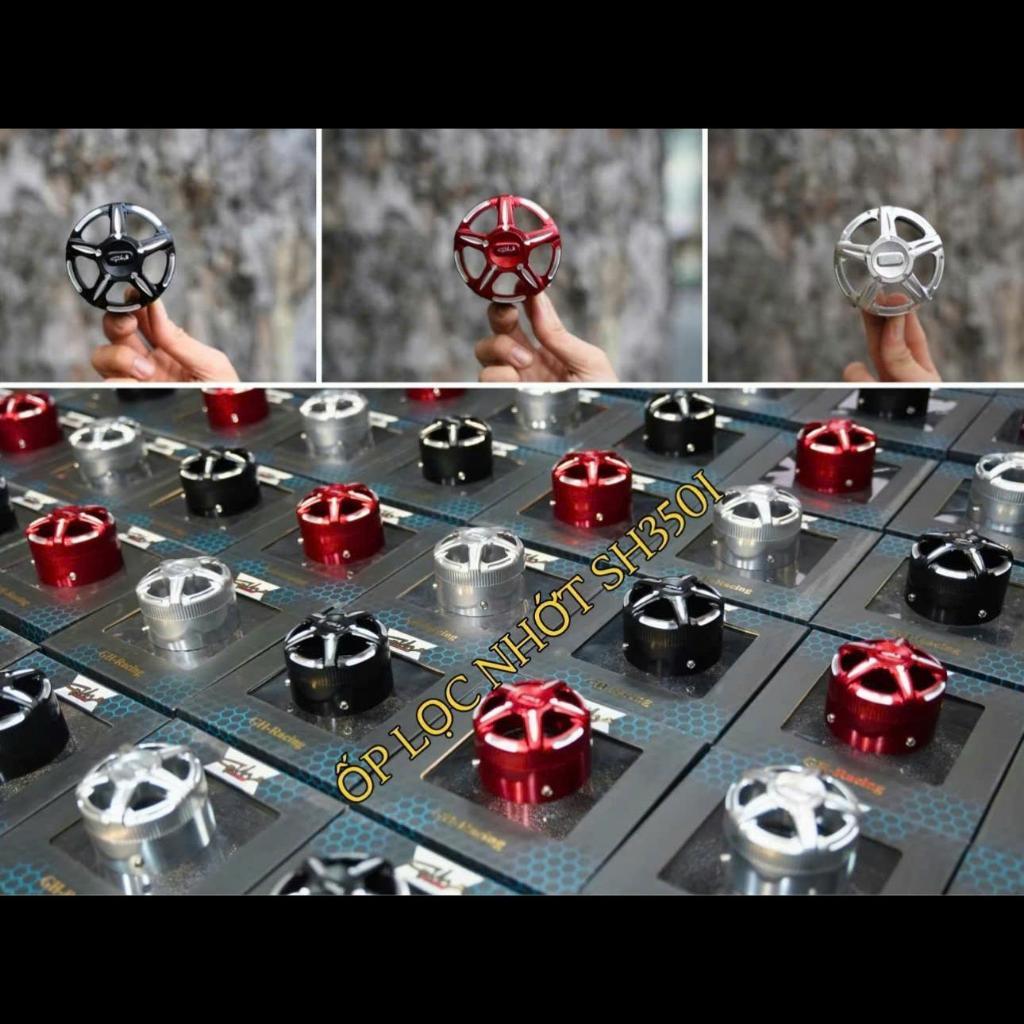 GH-racing Ốp Lọc Nước SH350i CNC Nguyên Khối Mẫu Mới Nhất 2025 Chính Hãng Chất Lượng Cao