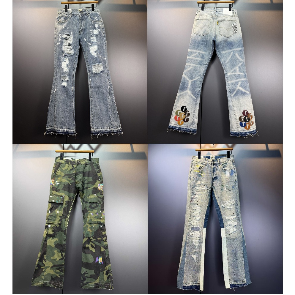 Quần Jean UniSex Nam Nữ Gallery Dept MD Form Flared Ống Loe Chất Denim Cao Cấp