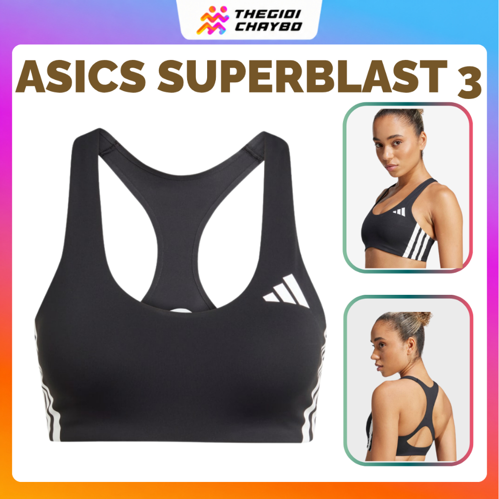 Áo Bra Thể Thao Nữ Adidas Adizero Run Medium Support - Đen