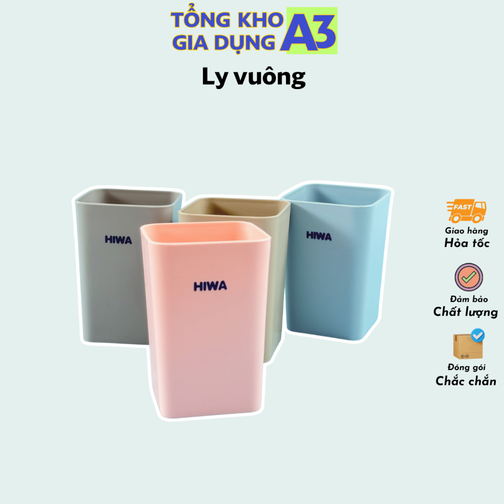 Ly nhựa vuông HiWa 300ml No056  - 1 ly