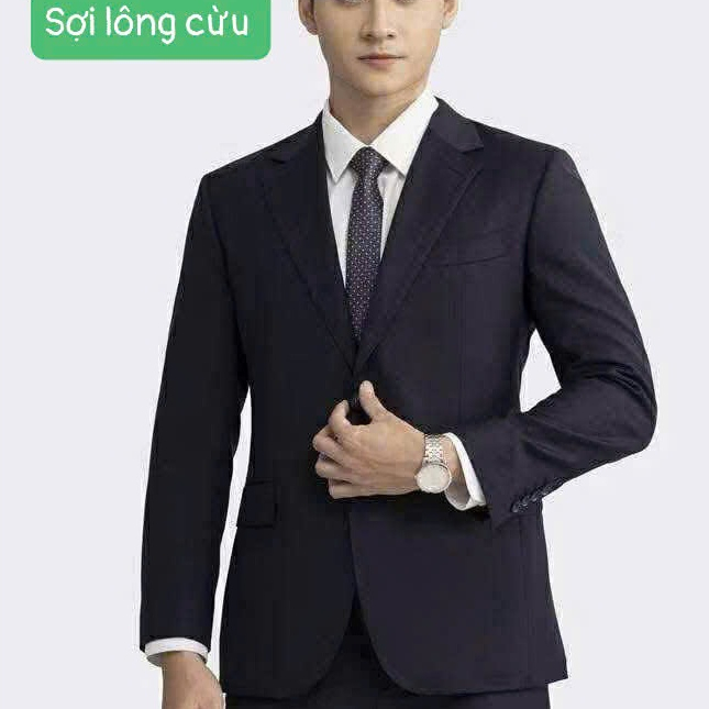 (Tag 5500k) Áo khoác bộ comple Aristino boss 1SJ01503 trơn không họa tiết, lót vải gấm